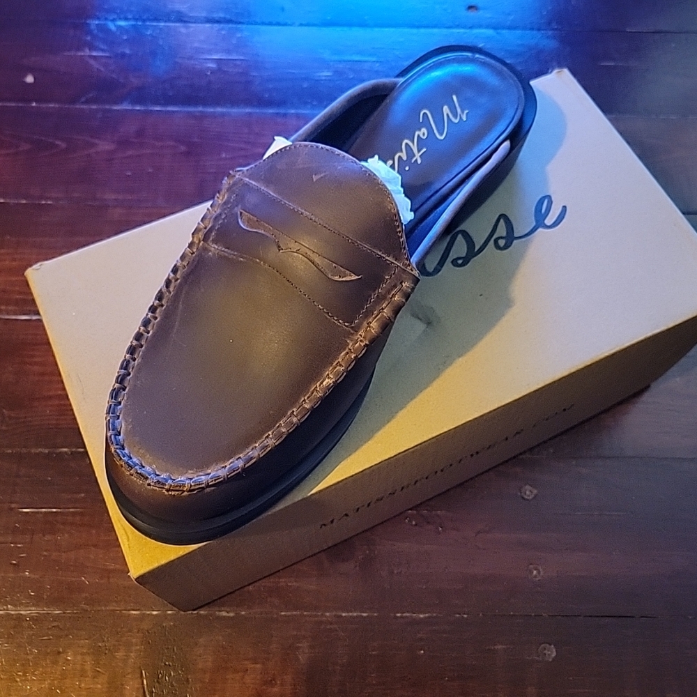 Matisse × Anthropologie "Tasha" Mule Loafers Vintage Bourbon Size 9